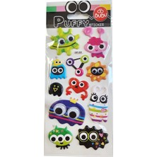  bu-bu puffy sticker oynar gözlü monsters 9x21 (s) swp-2003