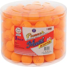  masis pinpon topu pioneer turuncu 144 lü (1 paket 144 adet)