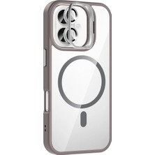 Starseven Iphone 17 Remim Lensli Magsafe Standlı Kapak - Titan Gri
