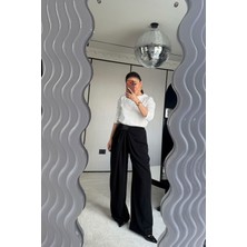 Özge Özgenç Pileli Dökümlü Premium Pantolon