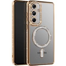 Starseven Galaxy A37 5g Joke Simli Magneticsafe Kılıf - Gold
