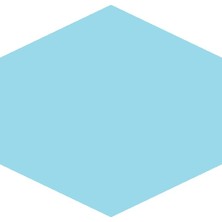  panda eva pano altıgen 46x40cm turkuaz mavi pan083tm