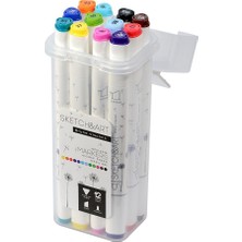 Bruno Visconti Twin Marker Sketch - Art Çift Taraflı Markers Kalem 12 Renk 22-007 209302