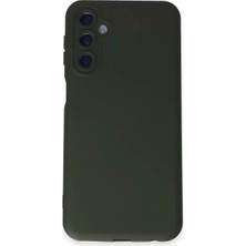 Senka Newface Samsung Galaxy M14 5g Kılıf Nano Içi Kadife Silikon - Koyu Yeşil