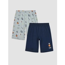 LC Waikiki Baskılı Erkek Çocuk Pijama Şort 2 Li  (S6)