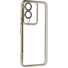 Senka Newface Vivo Y17S Kılıf Lensli Silikon - Gold