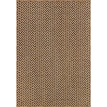 Pera Halı Kahve ve Siyah Zikzak Sisal Dokulu Halı - FM01BL