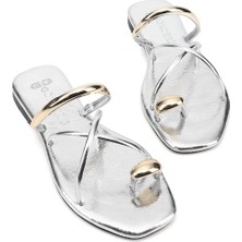 Gönderi(r) Kadın Gümüş  Parmak Arası Terlik