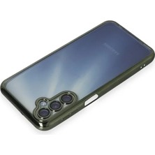 Senka Newface Samsung Galaxy A35 5g Kılıf Lensli Silikon - Yeşil