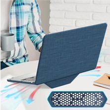 Senka Newface Macbook Air 15 2023 Macbook Kumaş Kapak - Lacivert