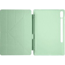 Senka Newface Samsung Galaxy X510 Tab S9 Fe 11 Kılıf Kalemlikli Mars Tablet Kılıfı - Açık Yeşil