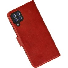 Senka Newface Samsung Galaxy A22 Kılıf Trend S Plus Kapaklı Kılıf - Kırmızı