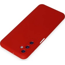 Senka Newface Samsung Galaxy M34 5g Kılıf Nano Içi Kadife Silikon - Kırmızı