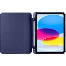 Senka Newface Ipad 2022 10.9 (10.nesil) Kılıf Kalemlikli Mars Tablet Kılıfı - Lacivert