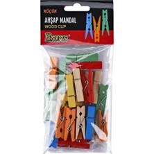 Brons Br-904 Ahşap Mandal Renkli Küçük