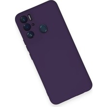 Senka Newface Tecno Pova Neo Kılıf Nano Içi Kadife Silikon - Mor