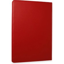 Senka Newface Samsung Galaxy X610 Tab S9 Fe Plus 12.4 Kılıf 360 Tablet Deri Kılıf - Kırmızı