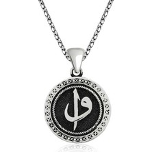 Pazarcan Gümüş Elif Vav Kolye