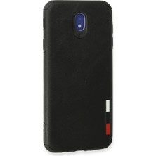 Senka Newface Samsung Galaxy J7 Pro / J730 Kılıf Loop Deri Silikon - Siyah