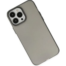 Senka Newface Iphone 13 Pro Max Kılıf Modos Metal Kapak - Siyah