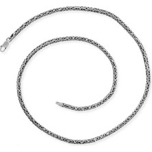 Pazarcan Gümüş Kral Zincir - 3 mm Yuvarlak