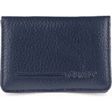 Guard  Lacivert Hakik Deri Ikiye Katlanır Mıknatıslı Küçük Boy Kredi Kartlık - GRD260404WT392