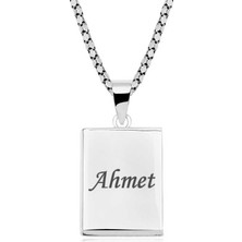 Pazarcan Gümüş Kişiye Özel Içi Açılabilen Cevşen Kolye