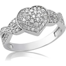 Pazarcan Gümüş Sonsuzluk Bayan Yüzük