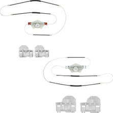 Volkswagen Passat B5 Için Ön Kapı Cam Tamir Takımı-Sağ-Sol-Set