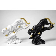 Zenvia Dekoratif Polyester Panter Figürü
