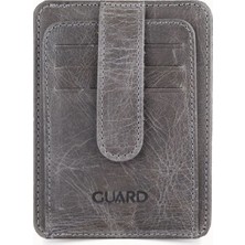 Guard Dikey Crazy Gri Deri Kartlık - GRD260404WT1470