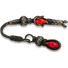 Pazarcan ​1000 Ayar Gümüş Zirkon Taşlı Kazaz Püsküllü