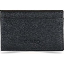 Guard Siyah Hakiki Deri Mini Boy Kredi Kartlık - GRD260404WT601