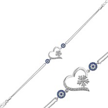 Pazarcan Gümüş Kar Tanesi Kadın Bileklik