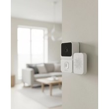 Zenvia Şarjlı Kameralı Kapı Zili Beyaz