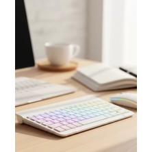 Hobilinka Çoklu Cihaz Uyumlu Kablosuz Klavye Mouse Seti Aydınlatmalı