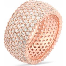 Pazarcan Gümüş 7 Sıra Tamtur Bayan Yüzük