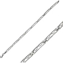 Pazarcan Gümüş Oksitli Erkek Bileklik