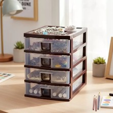 Zenvia Mini 4 Çekmeceli Komidin Organizer