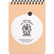 Keskin Color Hisli Şeyler A5 80 Yaprak Çizgili Üstten Spiralli Karton Kapak Not Defteri - Döner Miyiz Yine Eski Günlere 500573-99