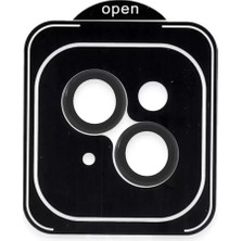 Azrlya Joko Apple iPhone 13 Pvd Metal Kamera Lens - Siyah