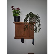 MRM WOOD MARMARASAUNA MRM WOOD   Dekoratif Ahşap Anahtarlık Duvar Askısı Raflı Org