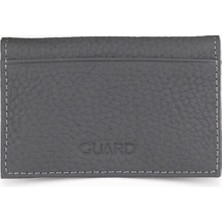 Guard Antrasit Mat Hakiki Deri Ikiye Katlı Mini Boy Kredi Kartlık - GRD260404WT1516