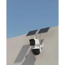 Zenvia Çift Solar Panelli 4g Kablosuz Ip Güvenlik Kamerası 9mp ve Hareket Takipli