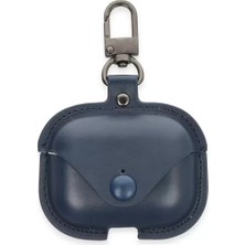 Hobilinka  Airpods 3 (3.nesil) Çanta Deri Kılıf - Lacivert