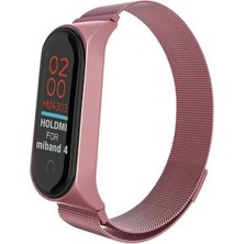 Hobilinka  Xiaomi Mi Band 4 Metal Mıknatıslı Kordon - Rose