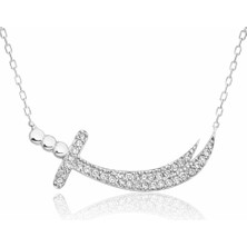 Pazarcan Gümüş Zülfikar Kılıcı Kadın Kolye