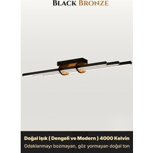 Enzo Light Cosmo Bronz 6500K LED Tavan Avize – Kumandal Dim Edilebilir – Aşağı Işık