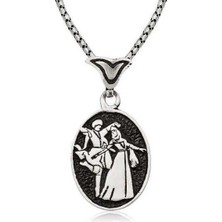 Pazarcan Gümüş Çerkes Erkek Kolye