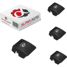 4 Adet Opel Astra H (2004-2010) Için Cam  Düğmesi Kapağı